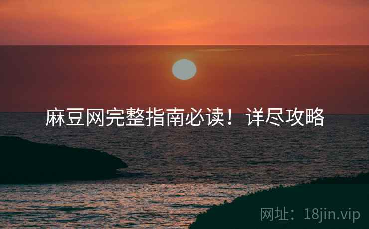 麻豆网完整指南必读！详尽攻略