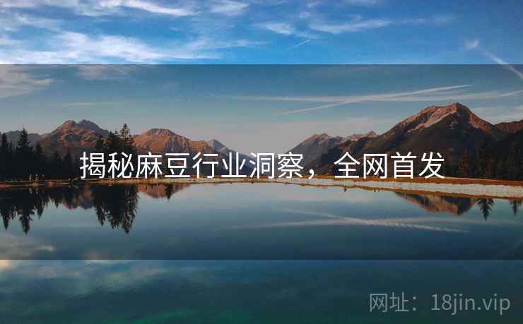 揭秘麻豆行业洞察，全网首发
