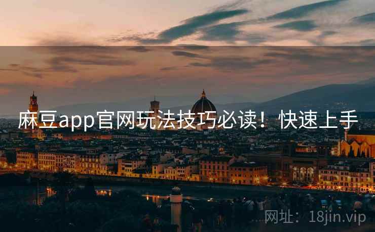 麻豆app官网玩法技巧必读！快速上手